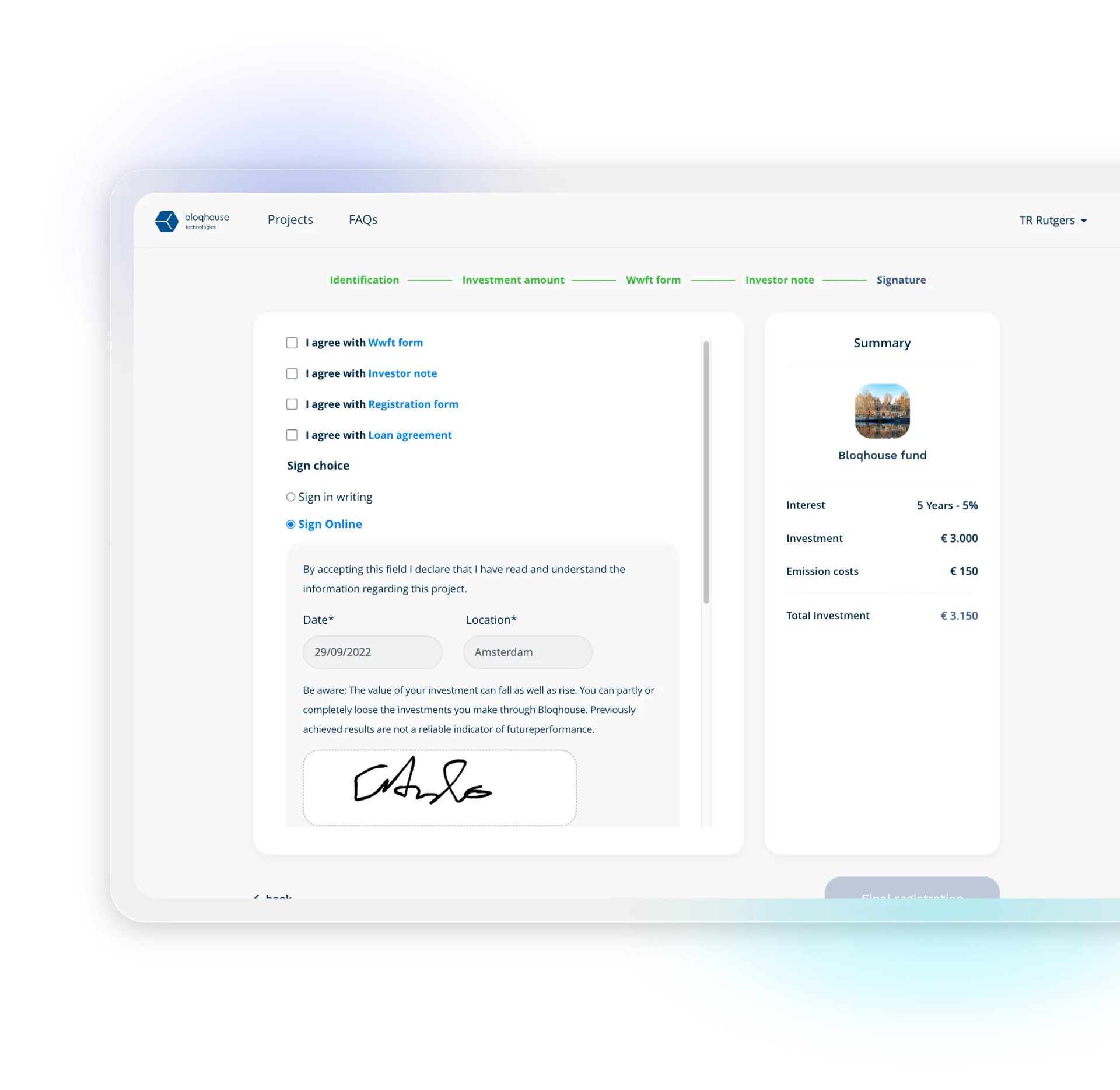 screenshot of Bloqhouse Technologies